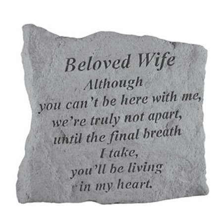 BERRY Kay - Inc. Beloved Wife Although You Can-t Be Here - Memorial - 5.25 Inches x 5.25 Inches 16120